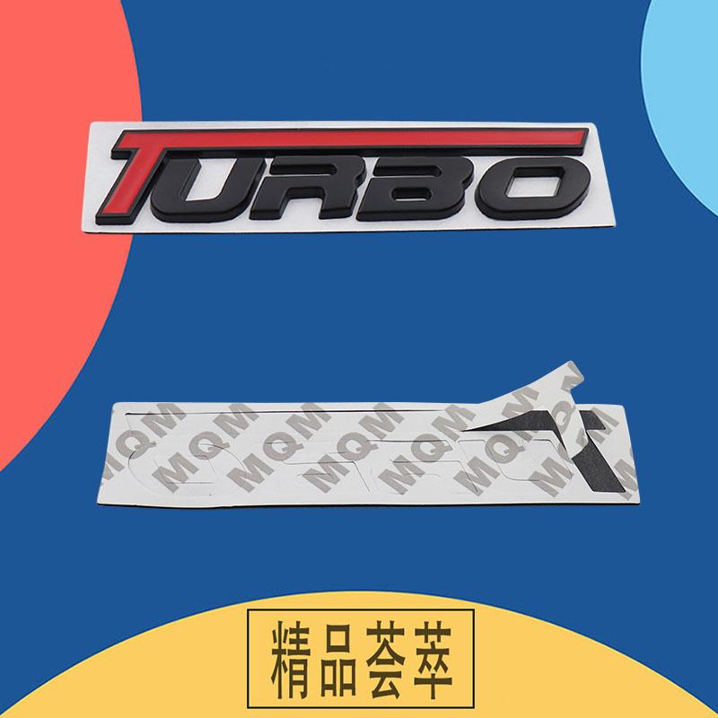 3D Autostyling TURBO voor Autospatbord Zijkant Kofferbak Naamplaat Sticker Embleem Badge Sticker