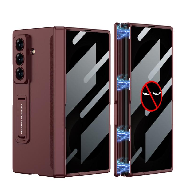 Magnetic Snap-On Case Galaxy Z Fold 8 Ultra With Privacy Screen Kickstand Full Coverage PC Shell
