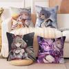 Nia Xenoblade Anime Pillow Covers Cartoon Sofa Decorative Home Double-sided Printing Short Plush Cute Cushion Cover