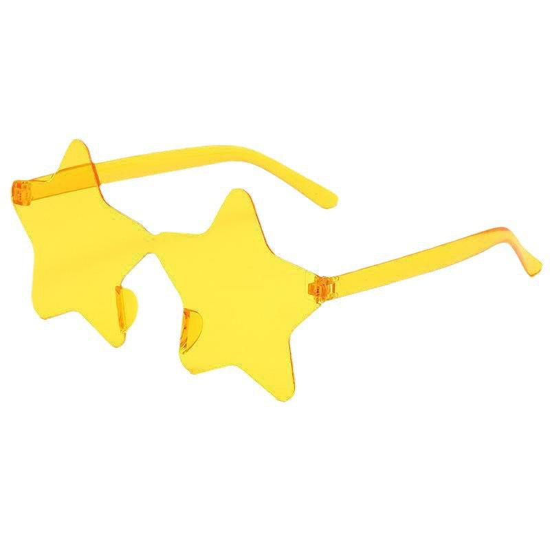 Flame Sunglasses - Trendy Frameless UV Protection Candy Color Shades for Dance Parties