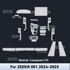 Transparent TPU For ZEEKR 001 EV 2024 2025 Car Center Console Media Dashboard Navigation Anti-scratch Protector Interior Film