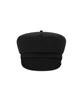 Bajal Metal Tip Wool Sailor'S Cap Black