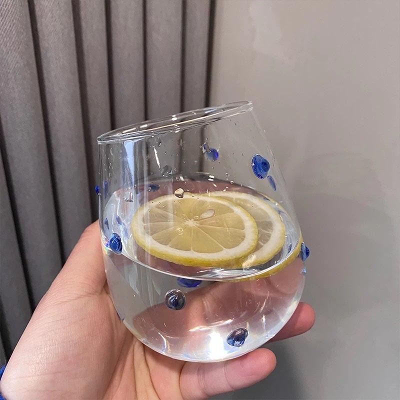 

Irregular Goblet Cocktail Glass Black Glass Vintage Creative Vintage Twist Handle Wine Creative Drink Bar New Fashion 201-300ml