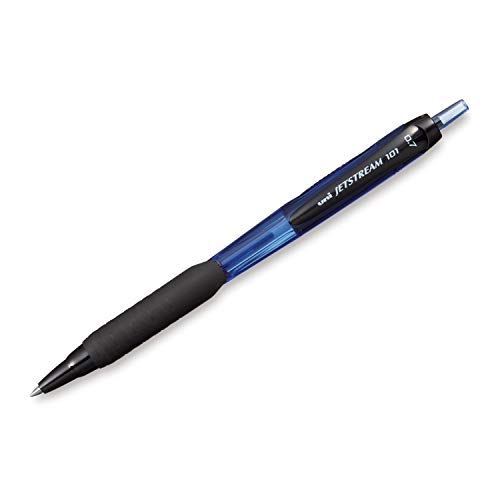 uni-ball Jetstream SXN101 0.7mm Blue Ink Roller Ball Pen Pack of 6 Smooth Retractable Writing Instruments