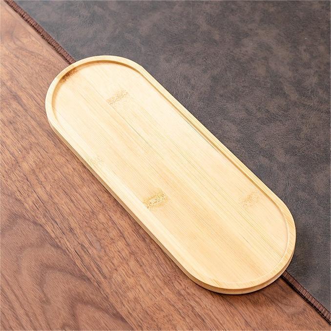 Round Bamboo Anti-Slip Mat & Tray for Indoor Plants, Coasters, and Decor