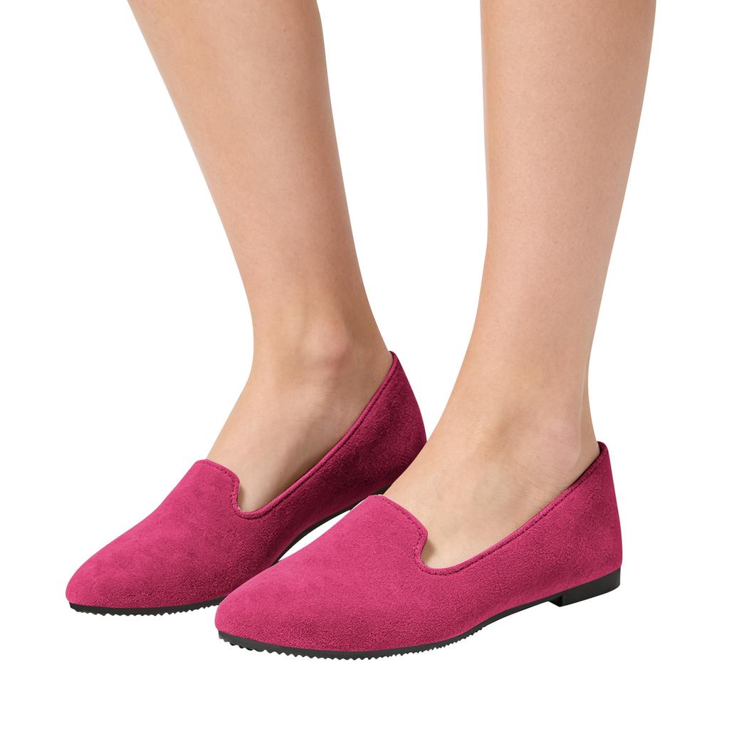 Women's Pointed Toe Slip On Flat Shoes Soft Upper Material Lightweight Design Comfortable Fit Durable Outsole Suitable for Daily Wear