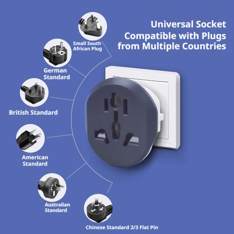 1PCS EU Plug Adapter Universal Input Socket Converter US UK AU CN to European Outlets Adapter Electric Socket Outlet CN to EU