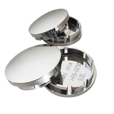 4 unids/lote Universal 56MM plástico cromado tapacubos de centro de rueda de coche cubierta de llanta sin logotipo