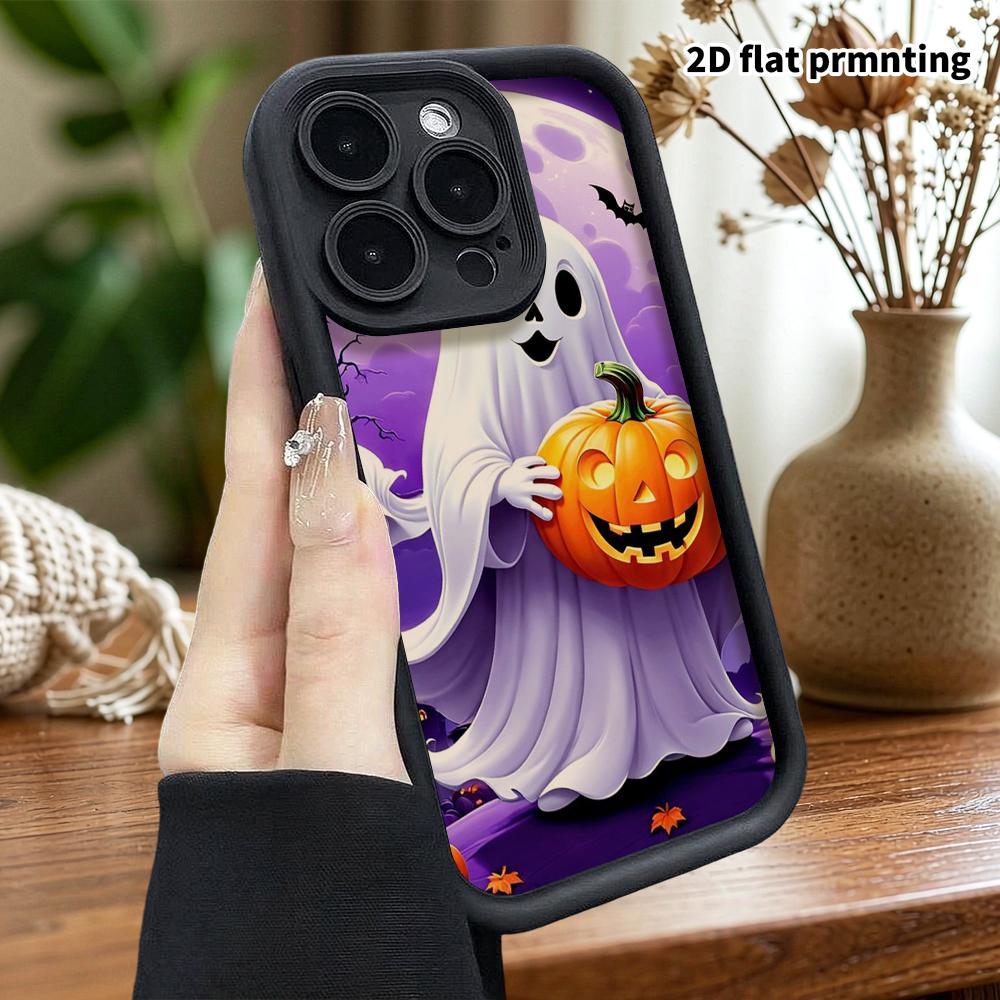 Phone case: 2D flat, suitable for iPhone 18 17 16 15 14 13 Pro protective case, cartoon Halloween, Christmas Halloween, perfect holiday gift