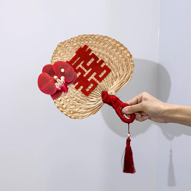 Wedding Room Decor Set: Groom & Bride Bedroom with Xi Character Flower Garland for Engagements