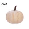 Realistic Halloween Pumpkin Decoration Small Velvet Thanksgiving Table Centerpiece, Soft Stuffed Prop for Fall Harvest Farmhouse Themed