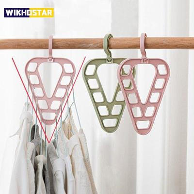 9 Holes Magic Clothes Hanger Closet Organizer Drying Rack Multifunction Wardrobe Scarf Storage Hanger Space Saving
