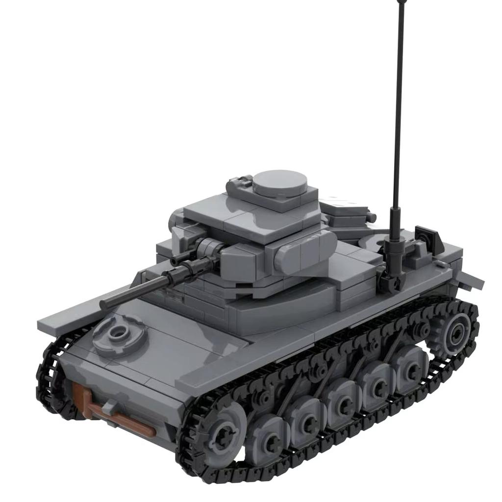 Druhá světová válka Německý tank Panzer I II III IV Flakpanzer MK103 Vojenská stavebnice Armádní kostky Sestavitelná sada Kompatibilní se značkami