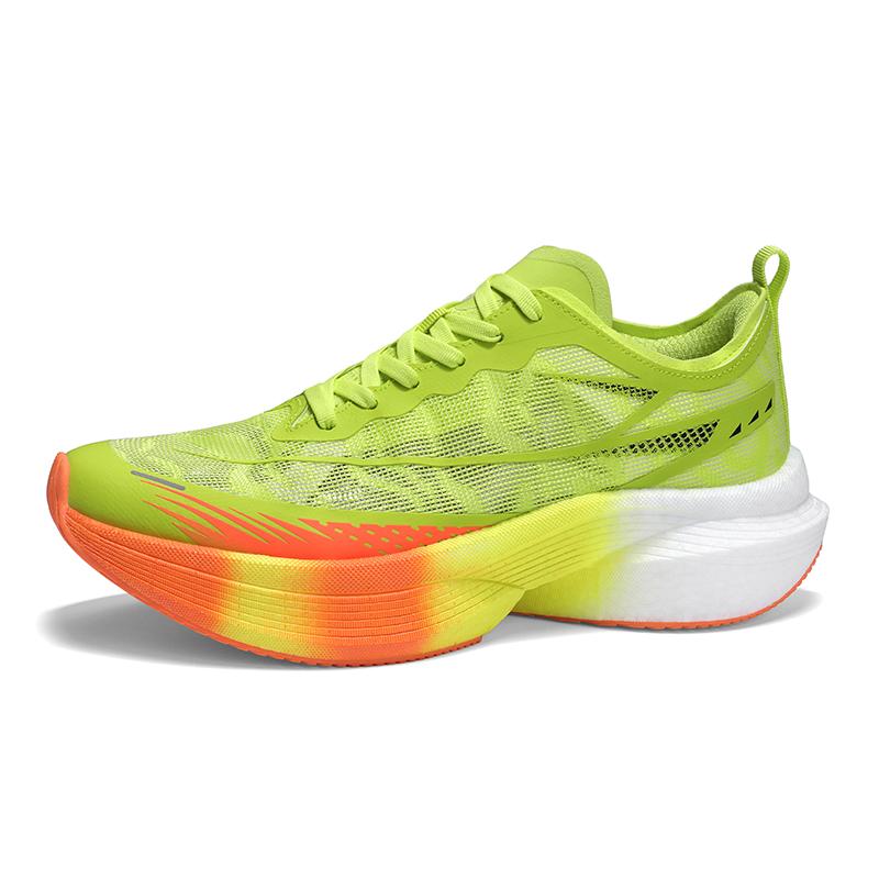 

Быстрые беговые кроссовки, цветные, сверхлегкие с карбоновой пластиной, кроссовки из попкорна с высокой эластичностью, спортивная обувь на толстой подошве 43