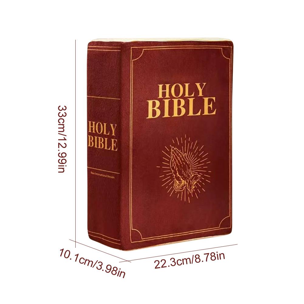 Bible Pillow Book Plush That Opens Cozy Faith Bible Pillow for Kids Adults Christian Gifts