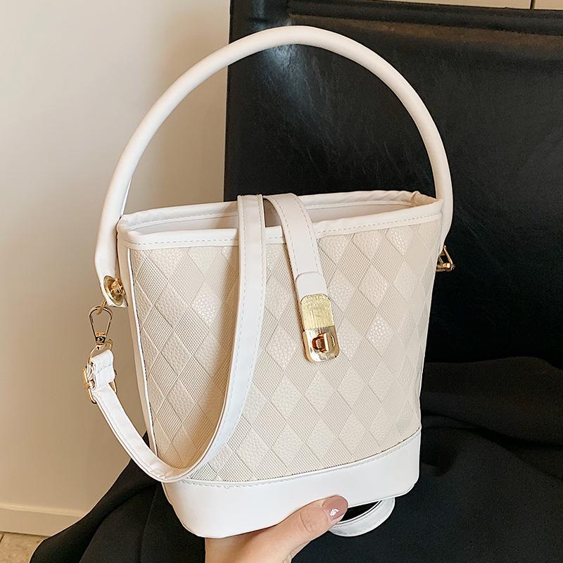 

Высококачественная сумка-сумка Diamond для женщин, новая модная сумка-ведро на одно плечо для женщин, простая универсальная сумка через плечо для женщин