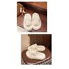 Women's Autumn and Winter New Fur Slippers Fashion Wear Belt Buckle Cotton Slippers