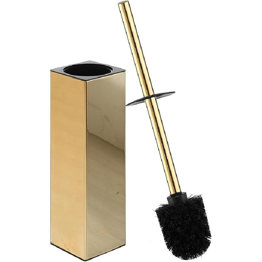Stainless Steel Toilet Bowl Brush and Holder for Bathroom Storage Organization