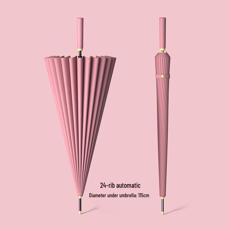 OIMG Automatic 24-Rib Windproof Straight Umbrella