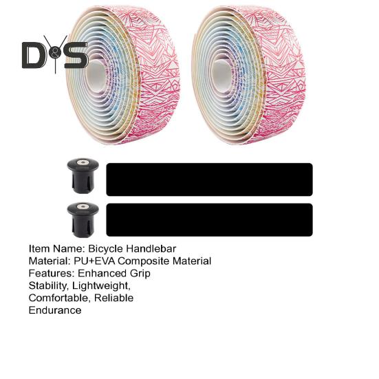 Fahrradlenkerband für Rennräder, hohe Fleckenbeständigkeit, stoßdämpfendes, rutschfestes und bequemes Griffband mit Bolzenstopper