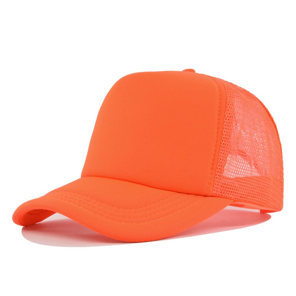 1PC Fashion Unisex Plain Baseball Cap Adjustable Trucker Flat Visor Cap Snapback Mesh Curved Men Women Casual Sun Summer Hat