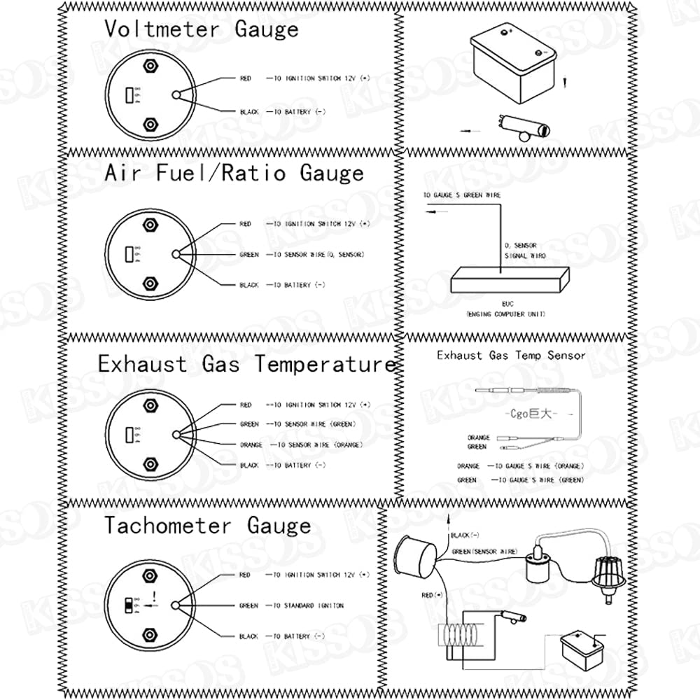 Boost Meter, Turbo, Mechanical BER Display, 2.0 inches (52 mm), General Purpose