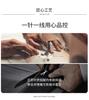 Light luxury stand up collar woolen jacket with thickened cotton and wool, men's solid color business casual autumn and winter warm jacket
