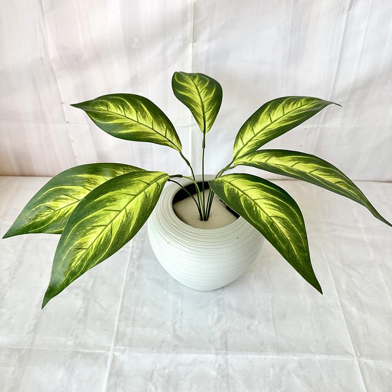 Monstera Deliciosa Faux Plant With 7fork Zebra And Turtles Leaves For Wedding Decor And Wall Art