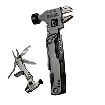 16-in-1-Universal-Klappzange, Multifunktions-Schraubenschlüssel, Hammer-Kombination, verstellbare Handwerkzeuge für Outdoor Survival Camping