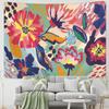 Cartoon Kunst Blume Wandteppich Hängen Hippie Tapiz Anlage Einfachheit Kawaii Ästhetischen Zimmer Home Decor