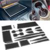For Toyota Camry Accessories 2018      2024  Cup Holder Ert, Center Console Liner Organizer Door Pocket Mats (White Trim) - 16 Pcs Set