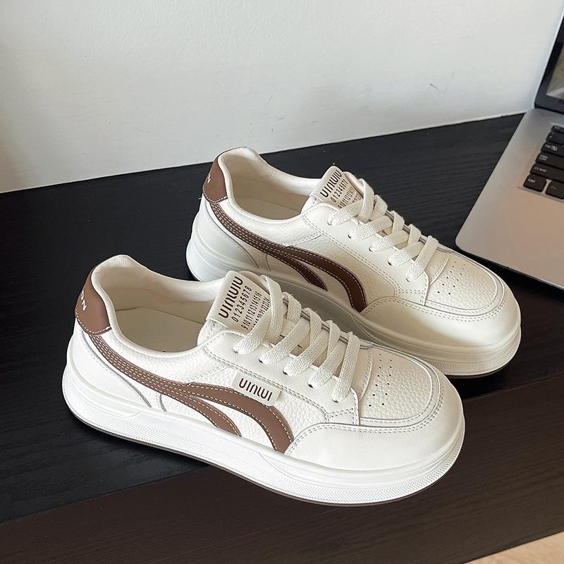 Soft-soled Popular Thick-soled Versatile Sports Little White Shoes Children with Skirts Autumn New Casual Board Shoes