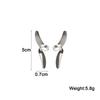 Exaggerated Punk Drop Earrings for Women Big Circle Personality Female Ear Jewelry Gold Metal Earrings boucle