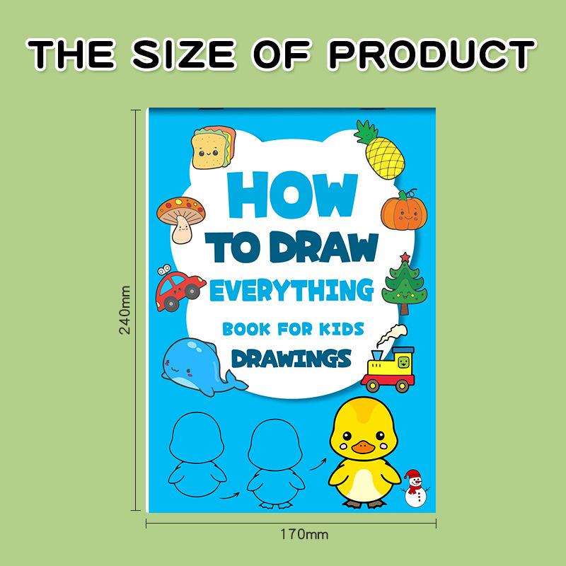 Step-by-Step Drawing & Coloring Book for Toddlers: Kindergarten Doodling & Art Guide for Children