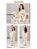 Damen Langarm Baumwoll-Pyjama-Set für Herbst/Winter