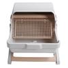 Semi Automatic Cat Litter Box Plastic Easy Assembly Semi Enclosed Cat Litter Box Large Kitty Litter