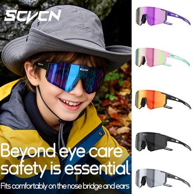 SCVCN Girls Sports Sunglasses Outdoor Hiking Kids Cycling Glasses Photochromic UV400 Boys Baseball Eyewear Running Sunglasses