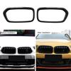 NEW-Front Bumper Grille Frame Cover Trim Racing Middle Net Frame Trim For BMW X2 Series F39 2018-2025 Glossy Black Parts Accesso