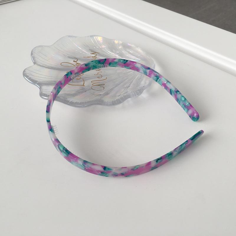 Neuer Acetatplatten-Kopfschmuck Temperament Einfache Haaraccessoires Mädchen Stirnband Schildpatt Klein Frisch Weiblich Stirnband Erwachsene