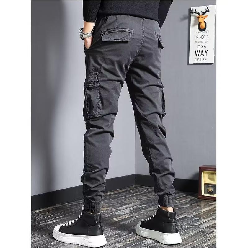 

Осенне-зимние новые свободные комбинезоны мужские модные брендовые узкие американские повседневные брюки мужские брюки 3XL