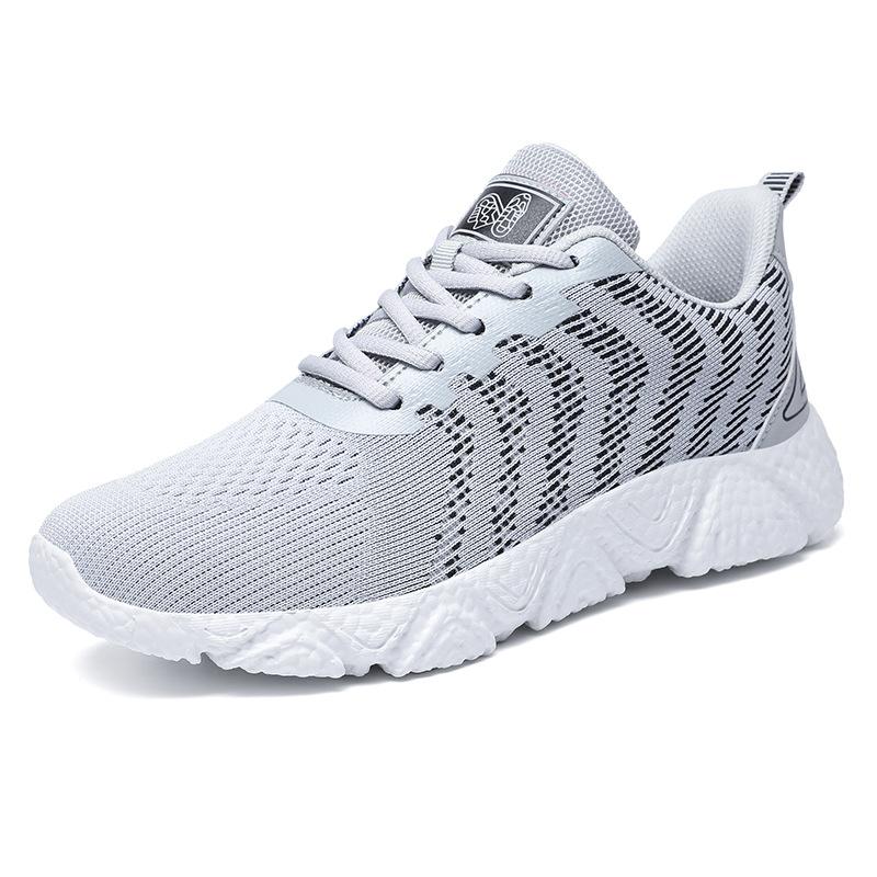 Frühlings- und Herbst Herrenschuhe Mesh Atmungsaktive Sneaker Damen Walking Freizeit Reiseschuhe Leichtgewicht Fliegengewirke Studenten Laufschuhe