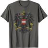 Austrian Flag Austria Coat of Arms Vienna Eagle T-Shirt 100% Cotton O-Neck Summer Short Sleeve Casual Mens T-shirt Size S-3XL