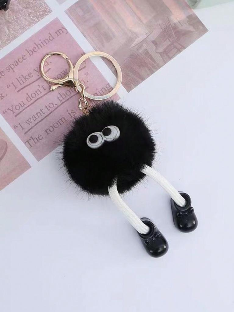 Cute Plush Keychain for Bags Backpacks Fluffy Kawaii Bag Charm Pendant Y2K Coquette Gift for Women Girls Thanksgiving Christmas