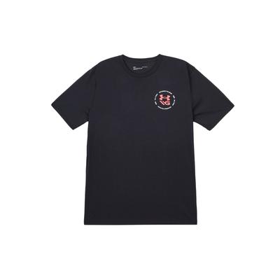 Decode The Game American Vintage Pattern Printed Sports Short Sleeve T-Shirt Men Tops Black 1367868-001
