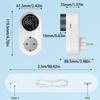 Thermostat, Programmable WiFi Smart thermostat socket, 1800W Digital Display, Rotary APP Controlled Temperature Control Socket