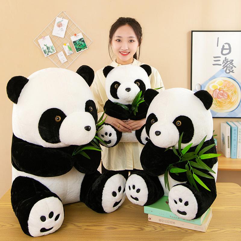 New Boutique National Treasure Bamboo Leaf Panda Cute Doll Plush Toy Annual Meeting Gift Children's Gift