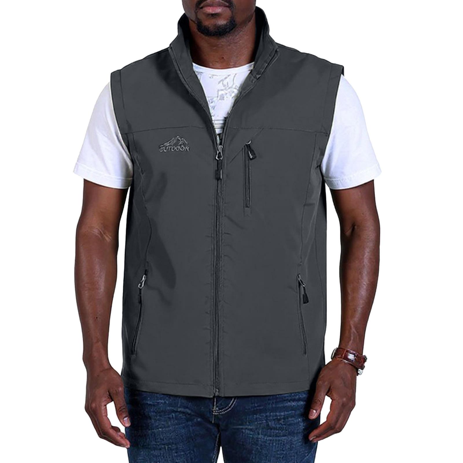 

Men s Outdoor Leisure Photography Fishing Multiple Pockets Big Size Vest XL