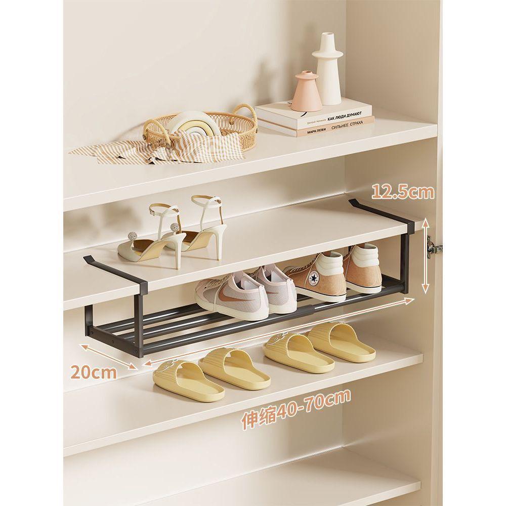 

Обувной шкаф: Безударный, Компактный, Выдвижной, Многоярусный Органайзер для обуви для Подвесного хранения в Черно-белом цвете As Shown