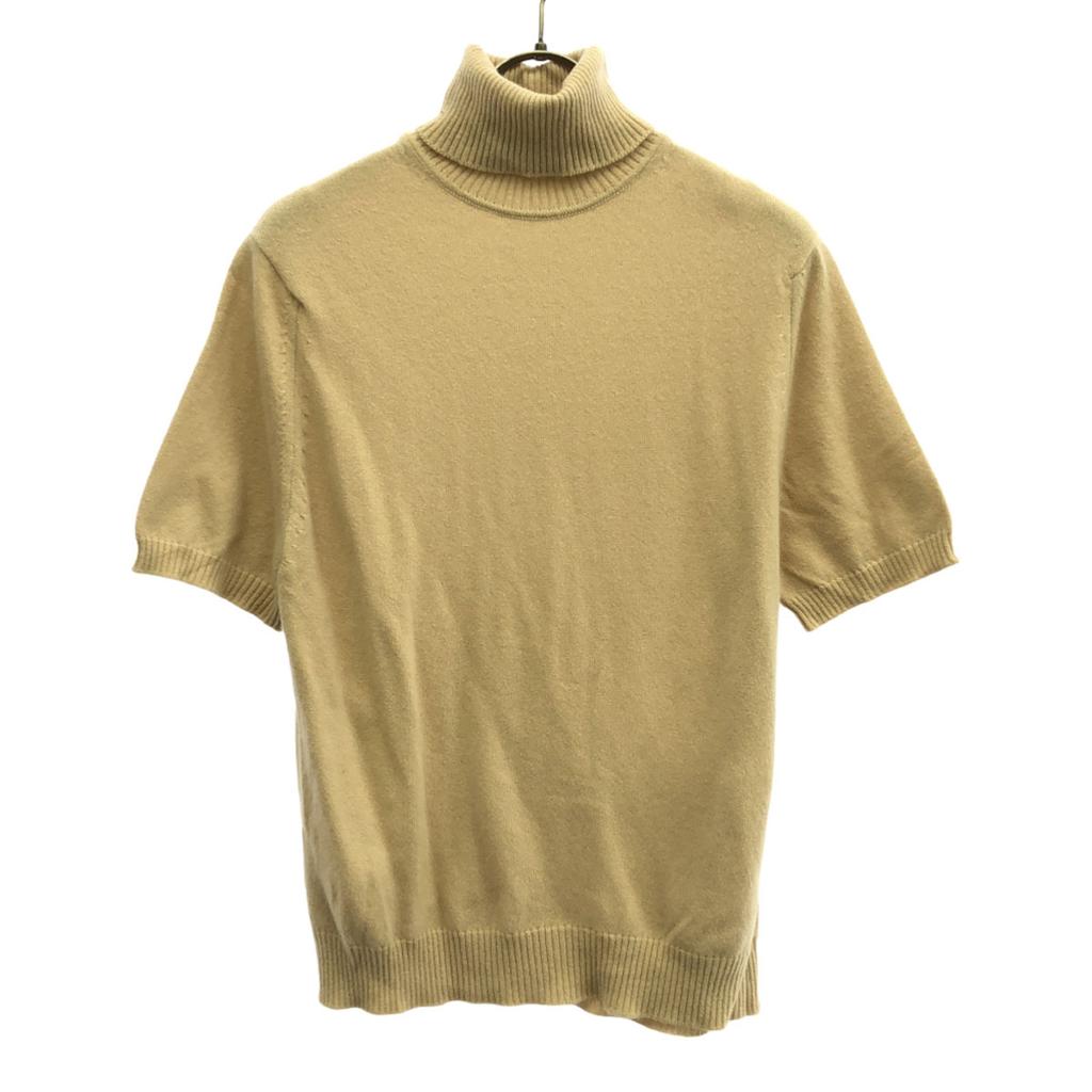 BALLANTYNE Cashmere Short Sleeve Turtleneck Sweater 38 Beige Knit Women Used