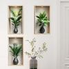 Green Plants Wall Sticker Potted Mural Simulation Painting For Living Room Home Decor Background Wall Art Removable Decals